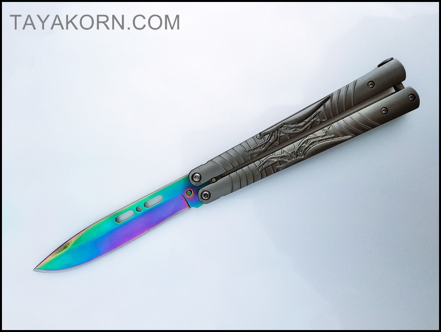 มีดบาลีซอง ซิลเวอร์สไปเดอร์ Silver Spider Balisong TKBS-BT4