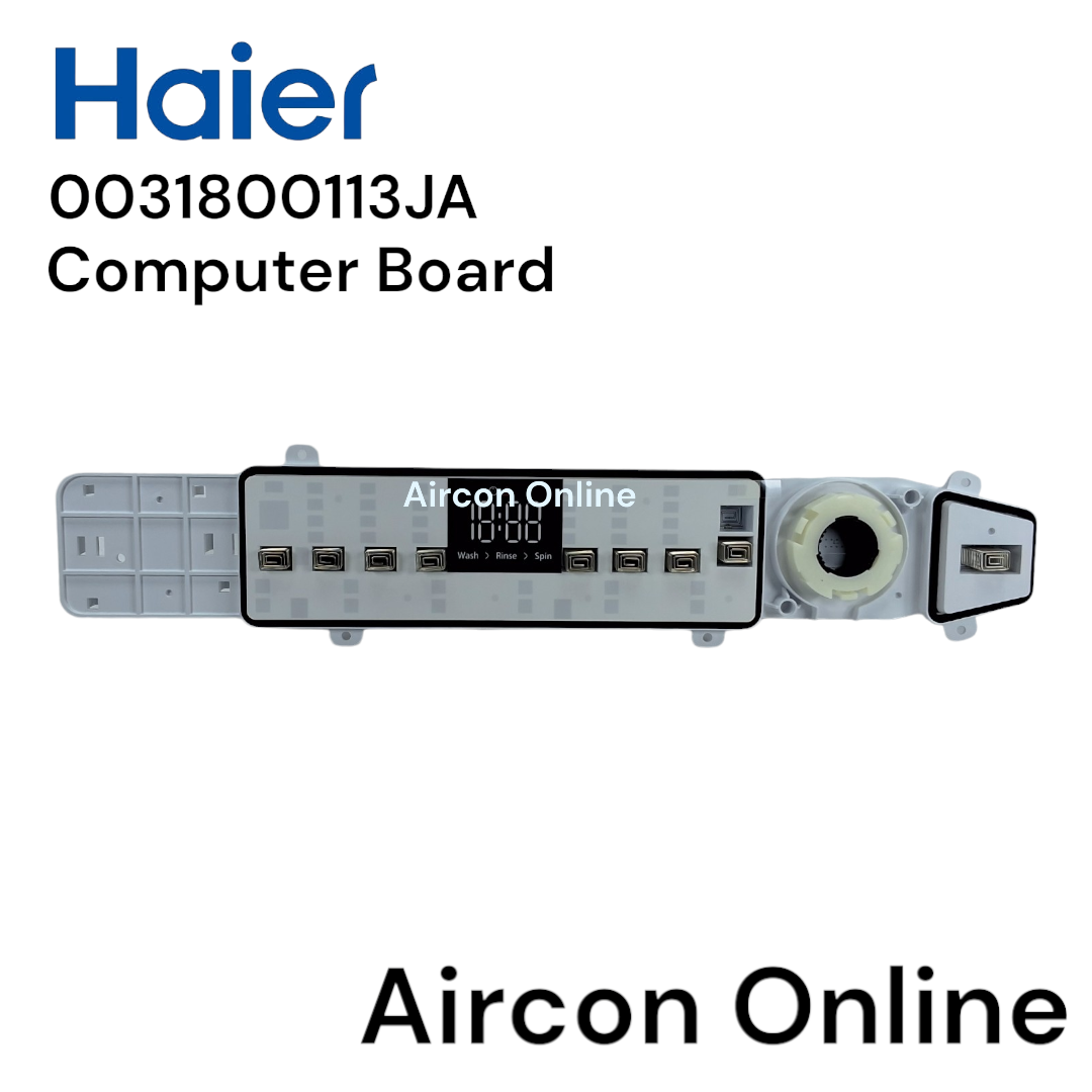 Computer Board เครื่องซักผ้า HAIER รุ่น HM150-B1978S8, HWM140-1702DS, HWM130-1702DS รหัส 0031800113JA [ 113JA ] ของแท้ ใหม่ มือ 1