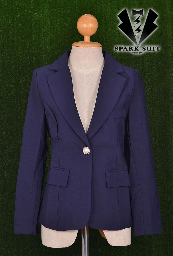 เสื้อสูทผู้หญิง เสื้อสูทใส่ทำงาน สีกรมท่า พร้อมส่ง 2XL