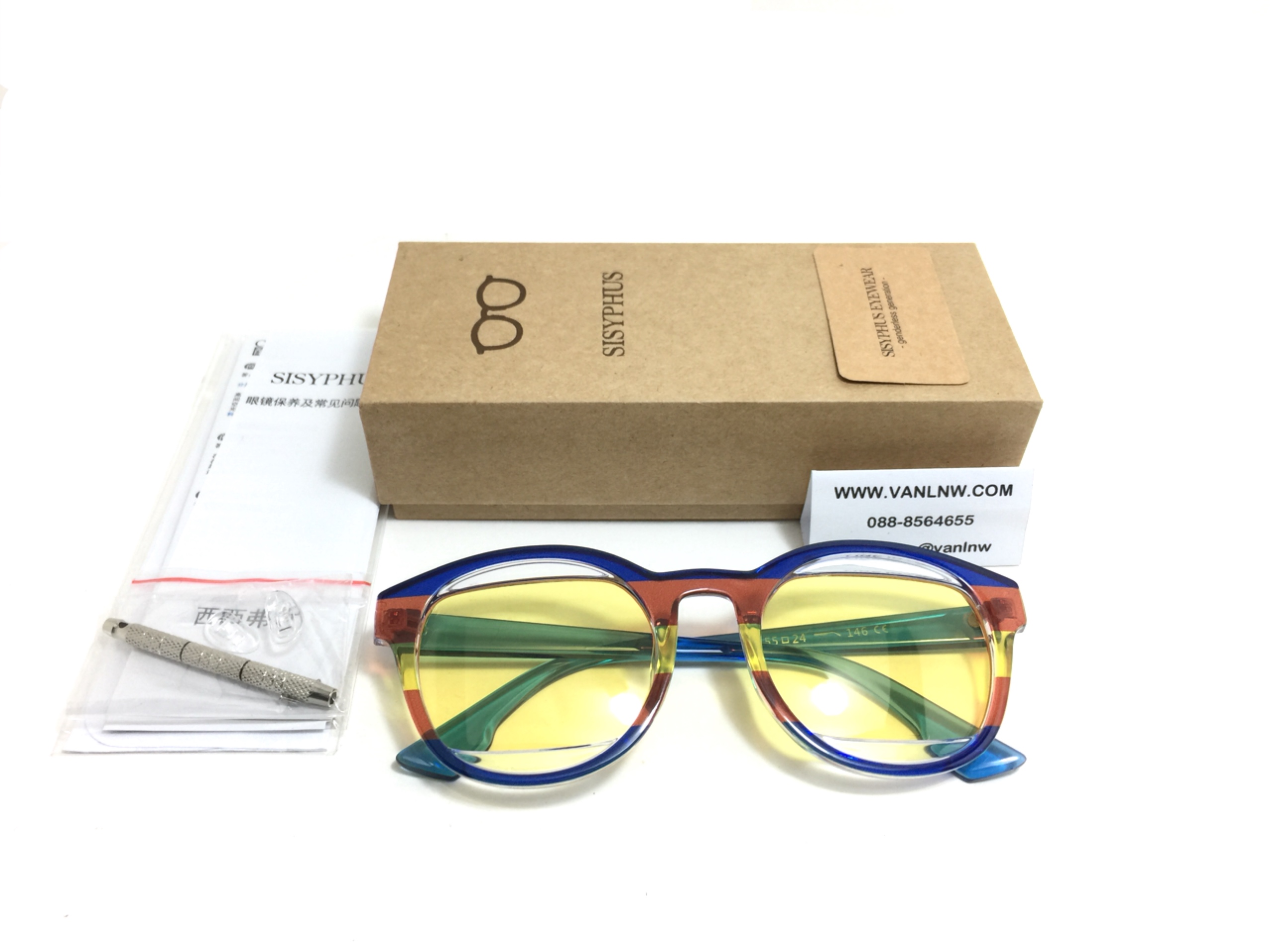 แว่นกันแดดวินเทจ Sisyphus Eyewear Vintage รุ่น 6878 <Ecuador>