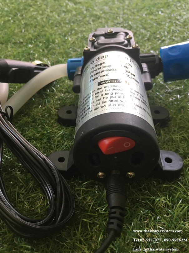 ชุดปั๊มล้างรถ DC12V 9 บาร์ + Adapter 12VDC 7A