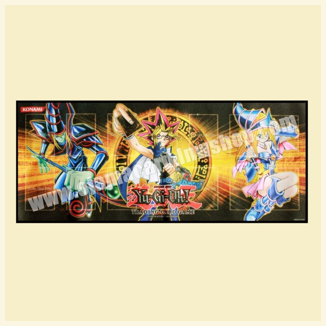 Yu-Gi-Oh TCG Standard Edition : Yugi Muto, Dark Magician & Dark Magician Girl Playmat (Gold Series)