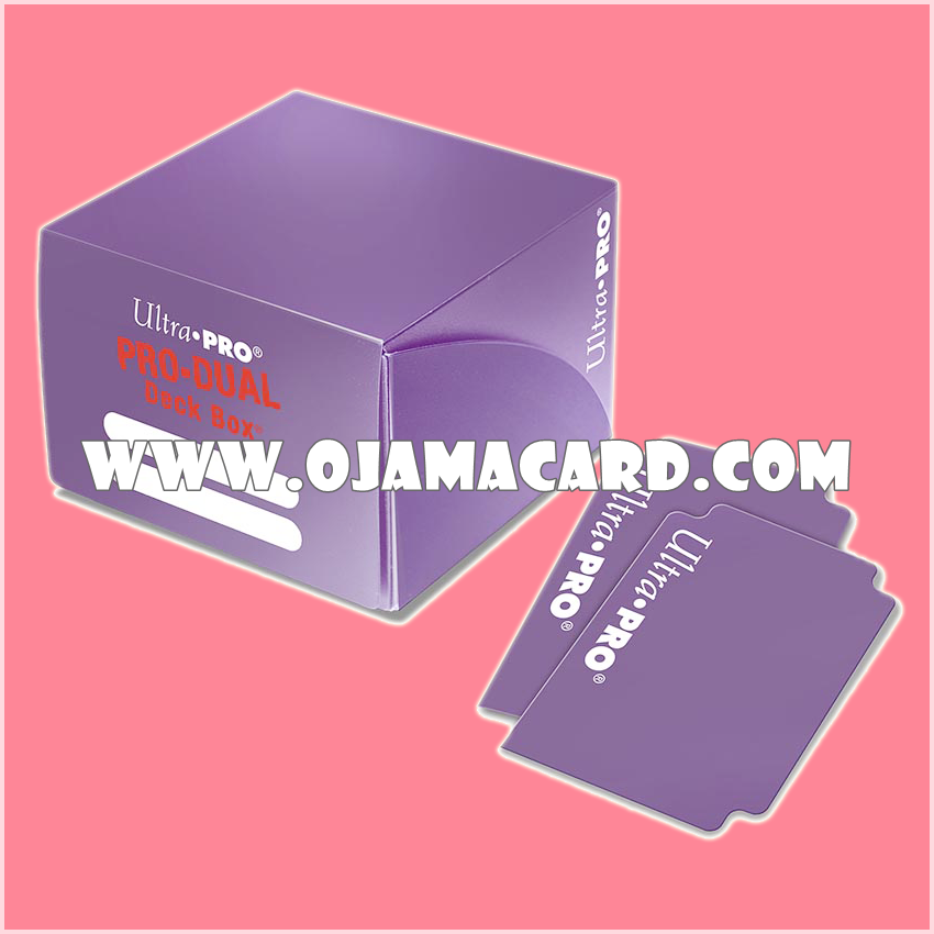 Ultra•Pro Dual Standard Deck Box — Purple