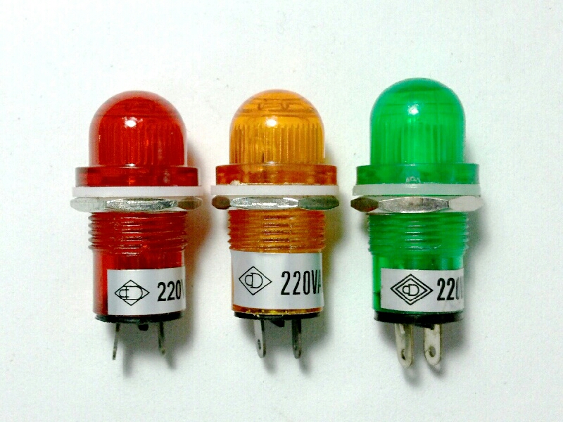 หลอดหน้าปัด-หัวกลม/220V