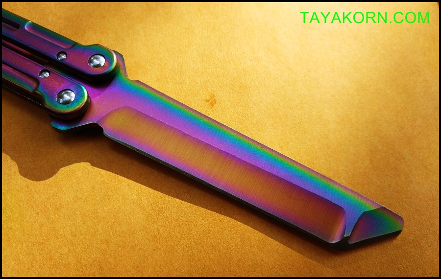 มีดซ้อมควง เรนโบว์มาซามุ Rainbow Masamu Balisong Trainer Knife TKBS-RM8989TR