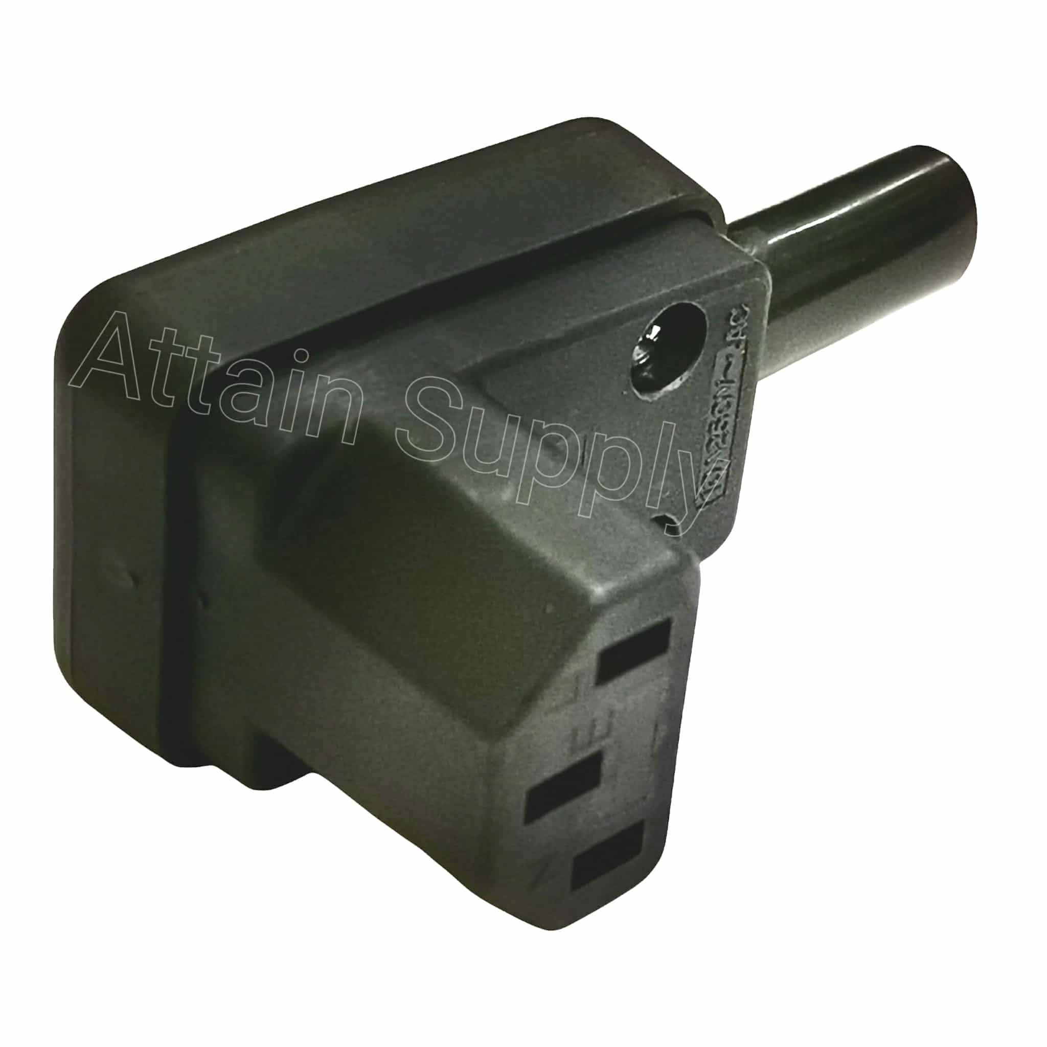 ปลั๊กคอม 3ขา ตัวเมีย-แบบต่อสาย/รุ่นงอ TAIWAN