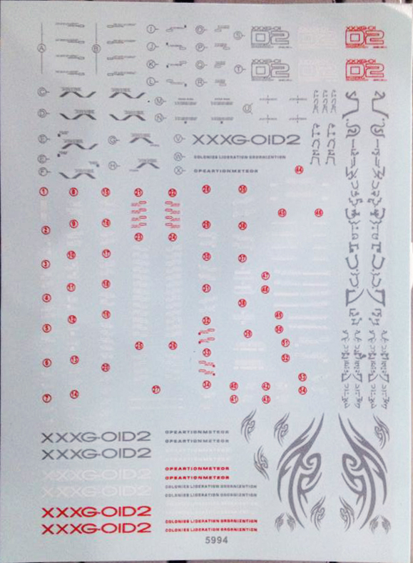 Decal MG Deathscythe Hell Gundam