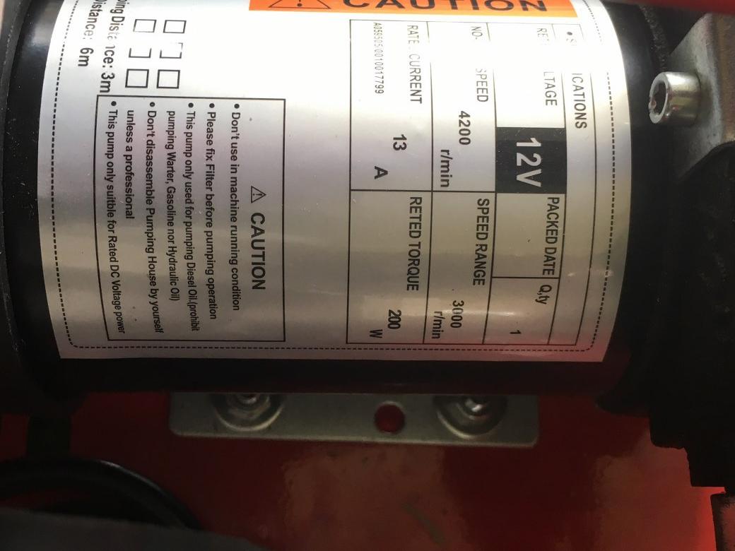 ปั๊มดูดน้ำมันอัตโนมัติ DC12V รุ่น DFCD40 ( มีมิเตอร์ )