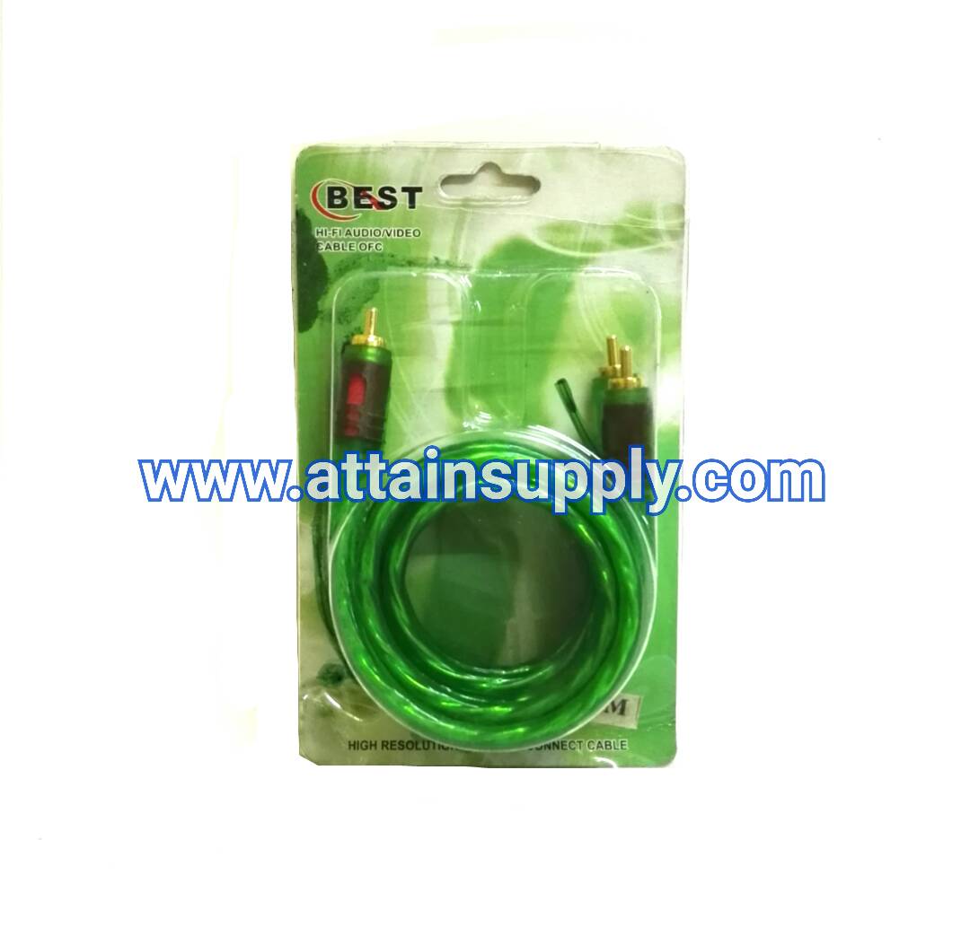 สายAUDIO-BESTเขียวใส/0.5M.