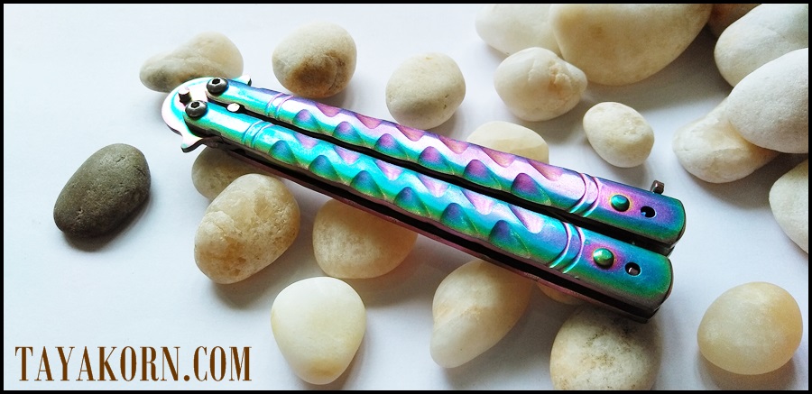 มีดบาลีซอง เรนโบว์ธันเดอร์ Rainbow Thunder Balisong Knife