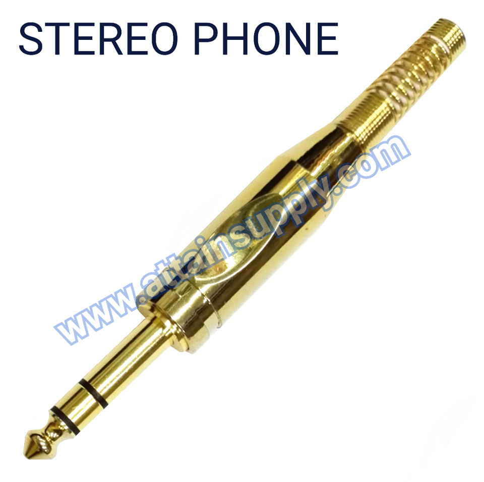 P.PHONE STEREO SPRING-LONG/GOLD