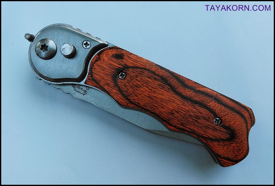มีดสปริง ไพน์วู้ด แบบซี PineWood C Folding spring Knife TKFD-PW3