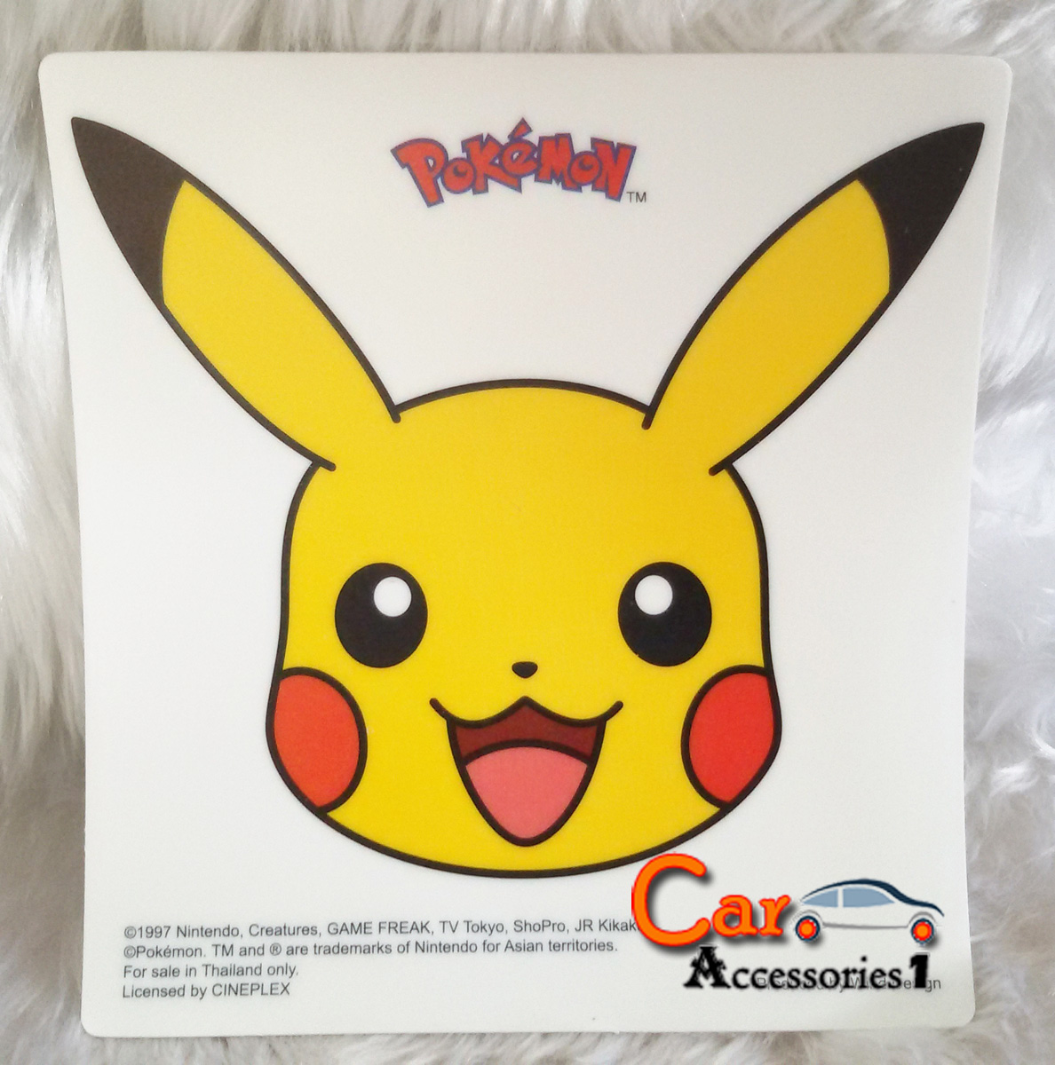 สติคเกอร์สูญญากาศติดภาษีรถยนต์โปเกม่อน Pokemon ลิขสิทธิ์แท้ New arrival!