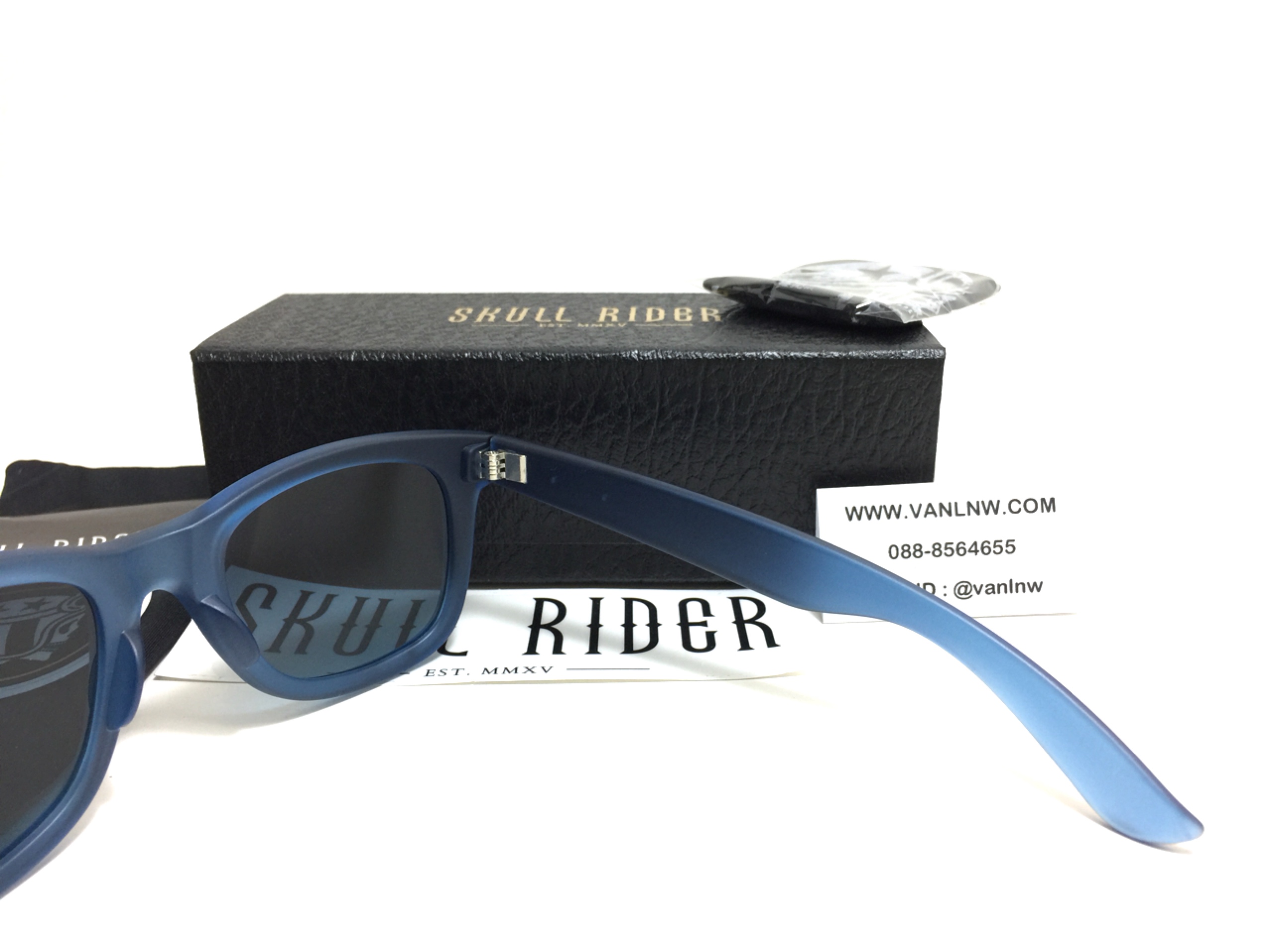 แว่นกันแดด SKULL RIDER รุ่น Matte Blue - Blue Shadow <Skull-05>
