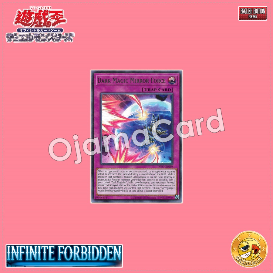 INFO-AE069 : Dark Magic Mirror Force / Black Magic Barrier -Mirror Force- (Rare)
