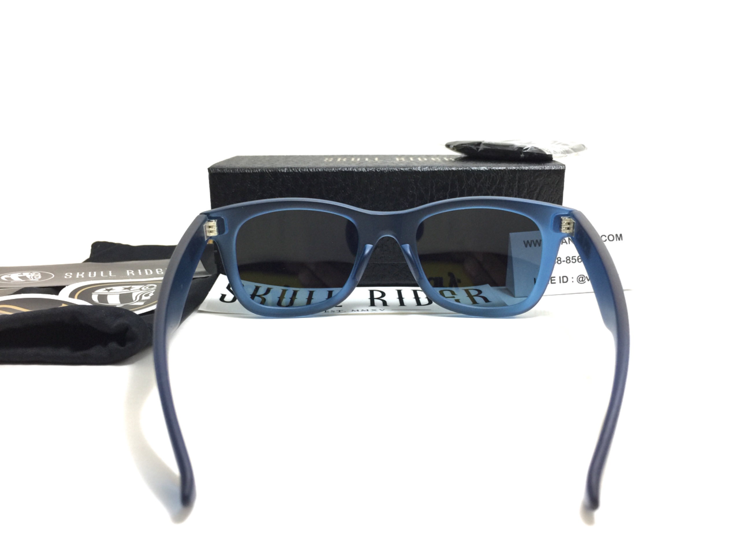 แว่นกันแดด SKULL RIDER รุ่น Matte Blue - Blue Shadow <Skull-05>