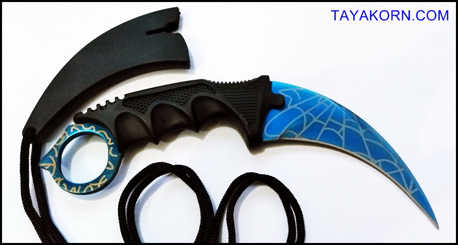 มีดคารัมบิต บลูสไปเดอร์ Blue Spyder Karambit Knife TKKB-BS9