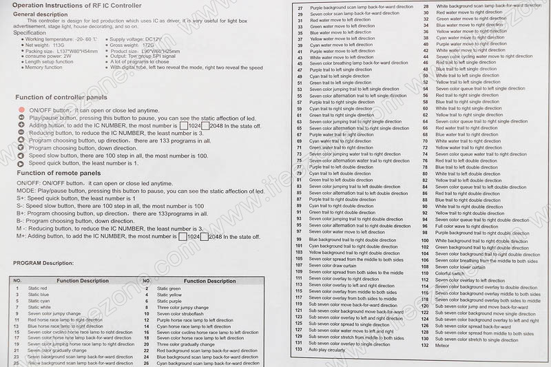 Magic Contoller UCS1903 พร้อมรีโมทไร้สาย+แบตเตอรี่