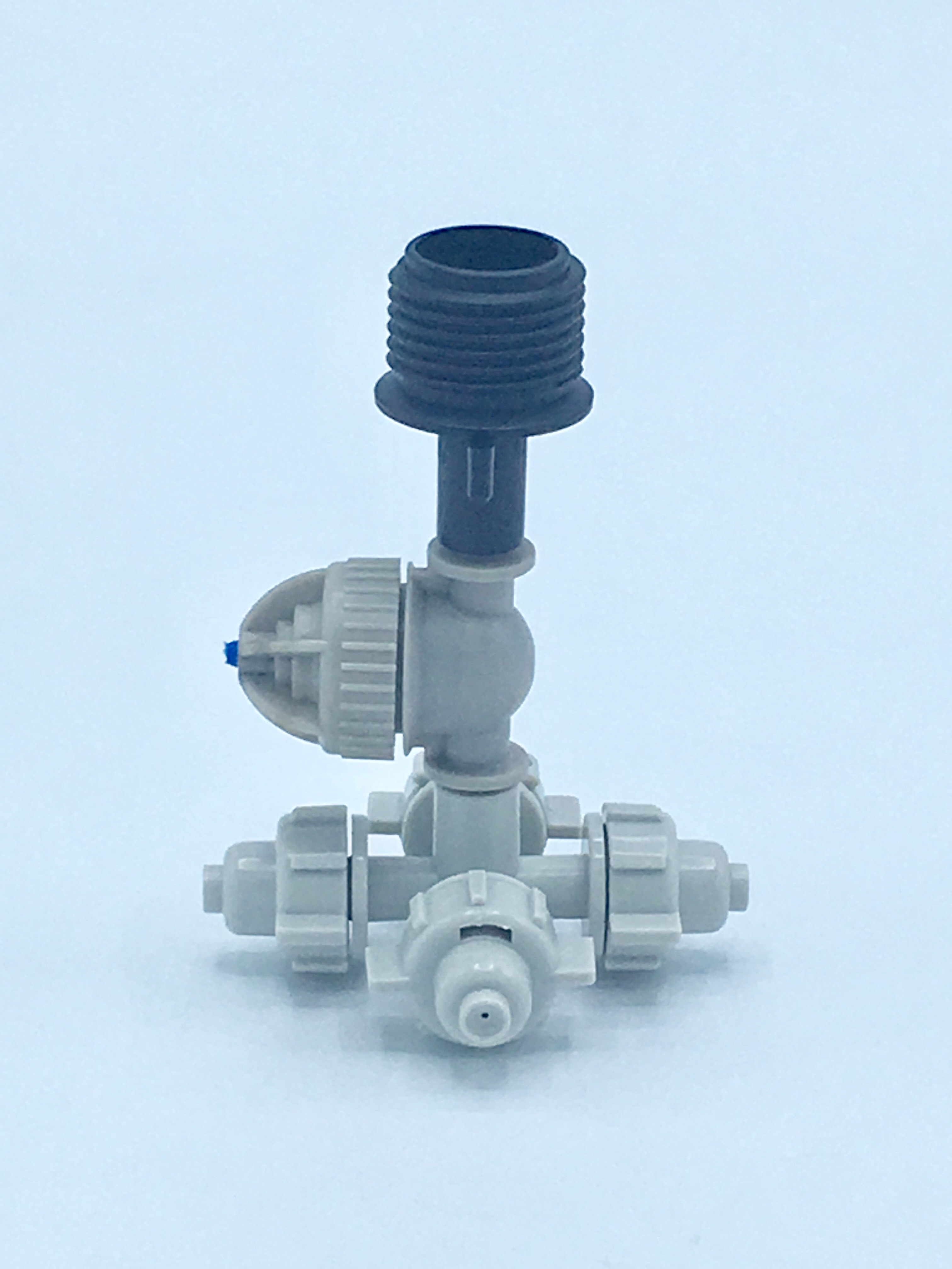 05-MSP-21-BK MSP-21 หัวพ่นหมอก 4 ทาง 0.6 มม.แบบเกลียวนอก 1/2" สีดำ ( ใช้ต่อกับ PVC 1/2" )