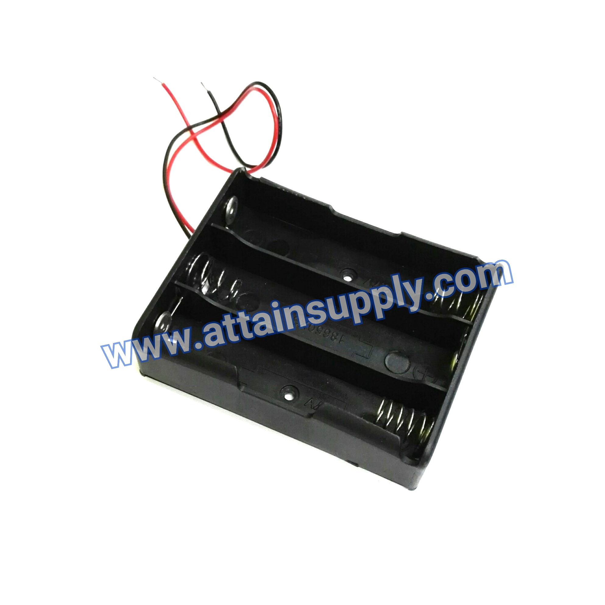 รางถ่าน18650/3.7V-3ช่องหน้า/แบบไม่ฝา