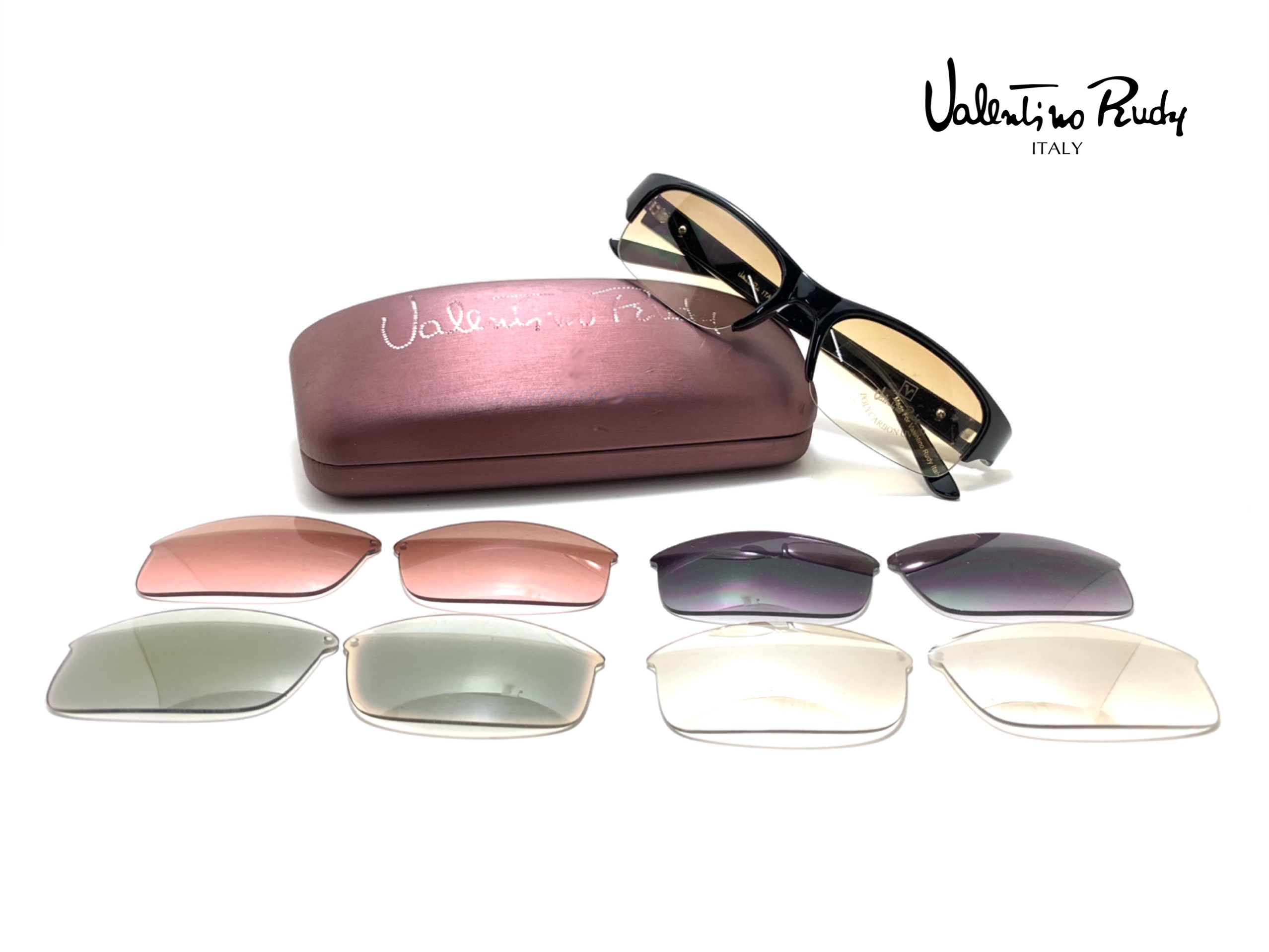 แว่นกันแดดวินเทจ แว่นกันแดด valentino rudy sunglasses Mod VR06001 60-19 140 CE Made in Italy <เปลี่ยนเลนส์ได้ 5 สี>