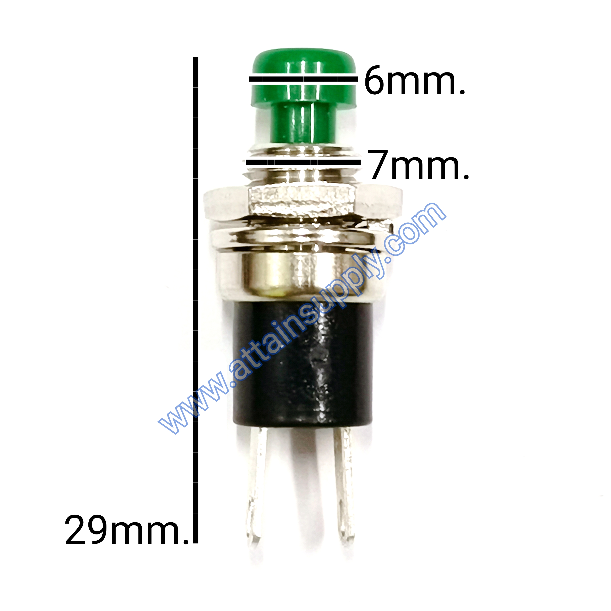 สวิทช์ กดดับ-ปล่อยติด/จิ๋ว-สีเขียว JAPAN