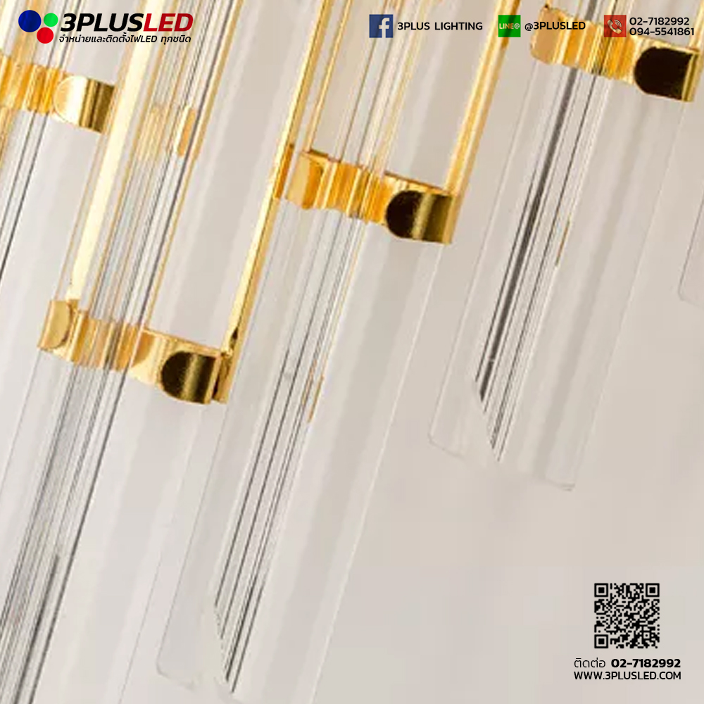 โคมไฟติดผนัง โคมไฟโรงแรม LED Wall Light รุ่น Crystal Light