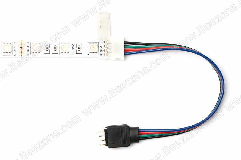 Connector 4 pin แบบมีสายไฟ เชื่อมกับกล่องควบคุม