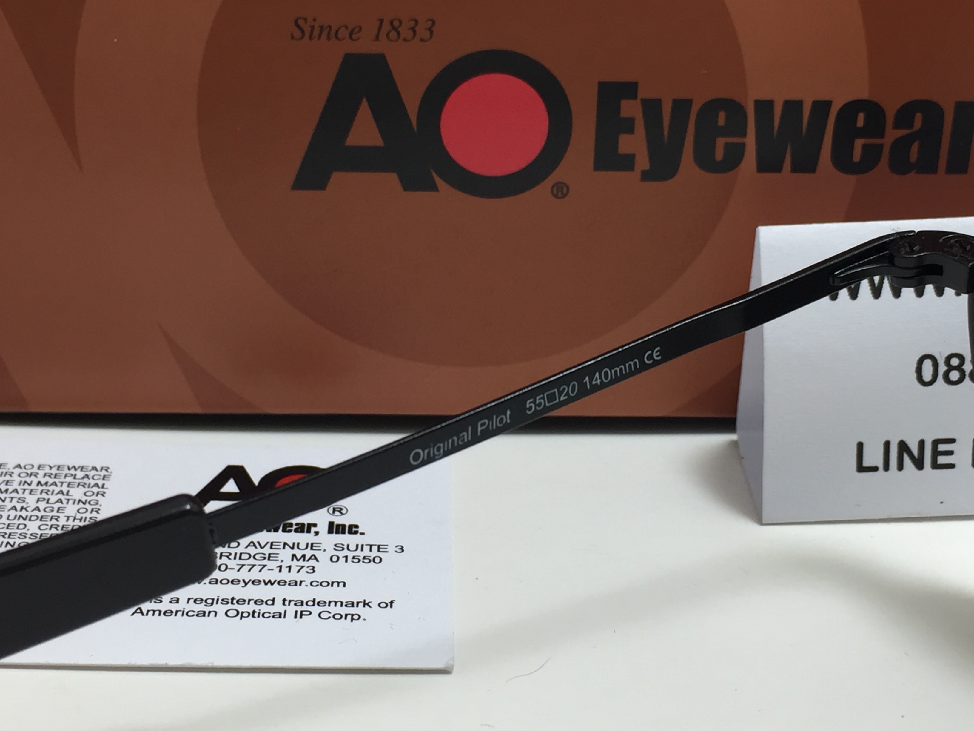 แว่นกันแดด Ao Original Pilot 55 -20 140 (usa) ดำ