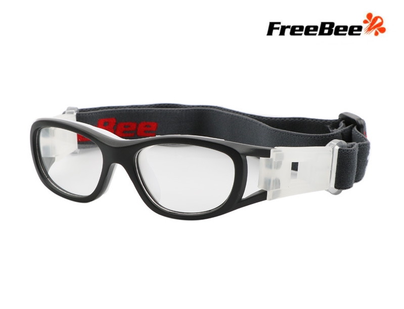 แว่นตาเล่นกีฬา WAKE UP ME! แว่นตาเด็ก สำหรับเล่นกีฬาตัดเลนส์สายตาได้ แว่นตาออกกำลังกาย เล่นกีฬากลางแจ้ง <ดำ>