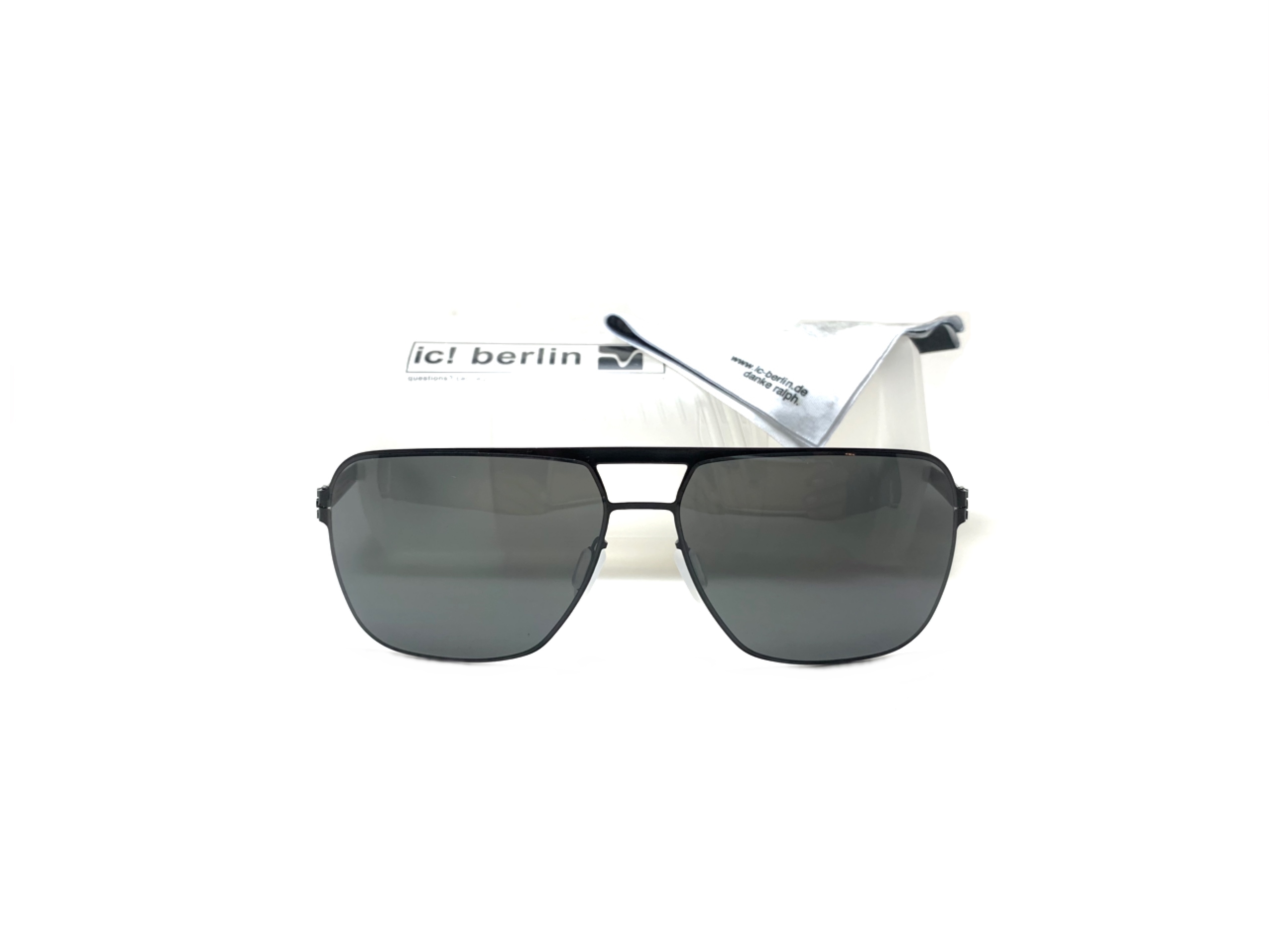 แว่นกันแดด ic berlin Marcel E.black 60-15 <ดำ>