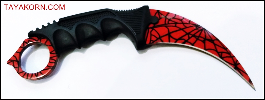 มีดคารัมบิต เรดสไปเดอร์ Red Spyder Karambit Knife TKKB-RS1