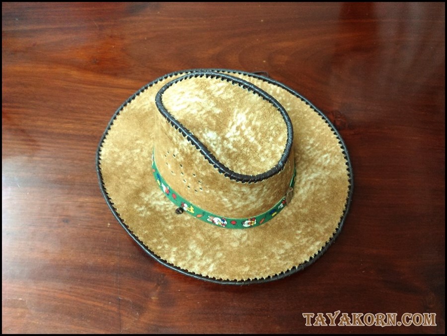 หมวกคาวบอยหนังแท้(หนังวัว)Brown horse pony