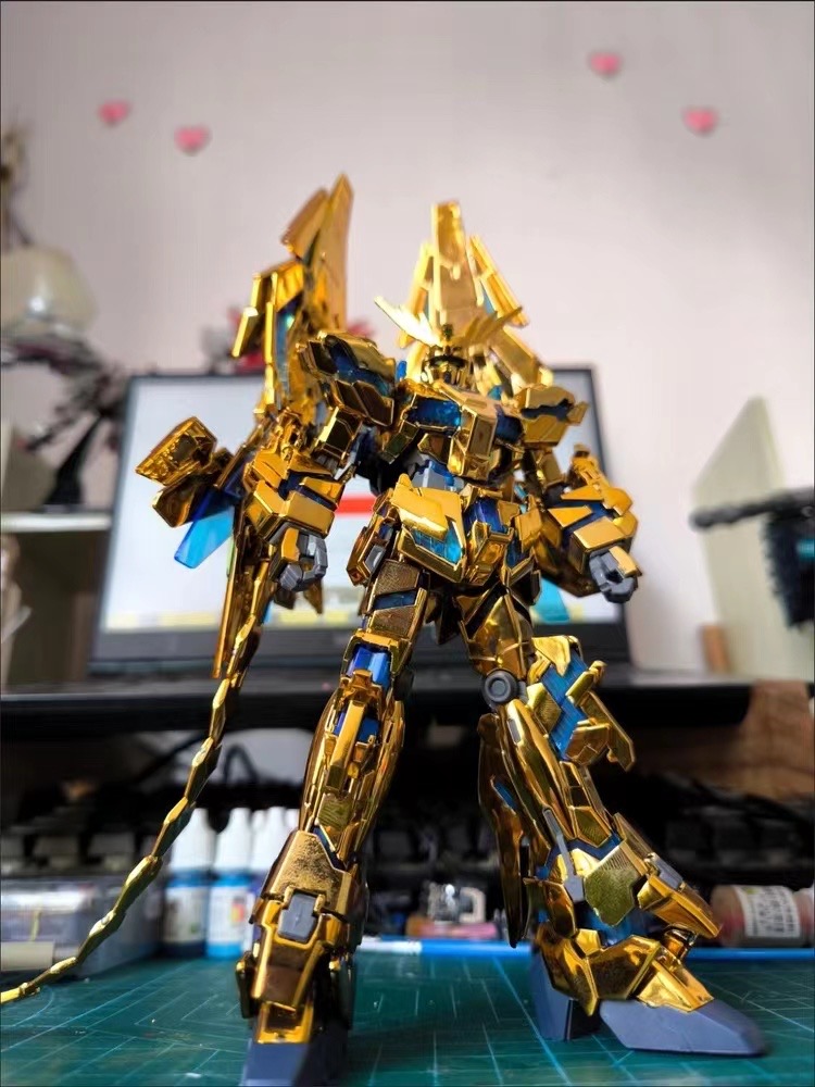 HGUC 1/144 Unicorn Fighter 03 Phenex Narrative Ver. Destroy Mode Gold Coating (XD216) [Xing Dong]