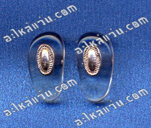 แป้นจมูก แบบใส่น๊อต แกนโลหะ สีทอง (มีซ้าย-ขาว) ยาว 14.0 มิล