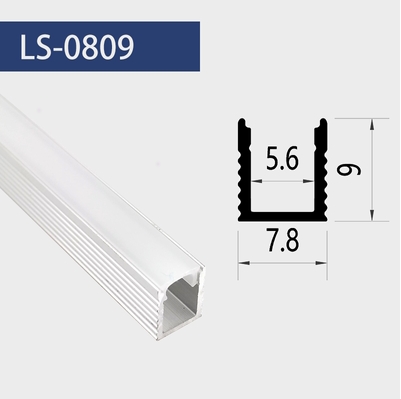 0809 ราง ราคาต่อ 1 เส้น ยาว 1 เมตร (สั่งล่วงหน้า 15-20 วัน) รางอลูมิเนียม (Aluminium Profile) รางไฟ Aluminium Profile รางอลูมิเนียม ใช้กับไฟเส้น LED รางไฟเส้น rail led track โพรไฟล์