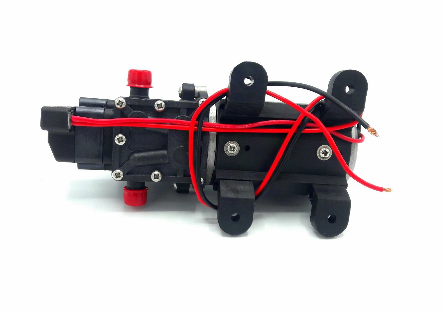 ปั๊มน้ำ ปั๊มพ่นยา DC24V รุ่น GREEN-07 แรงดัน 11 บาร์ แบบเสียบสาย 3/8" SKU-516