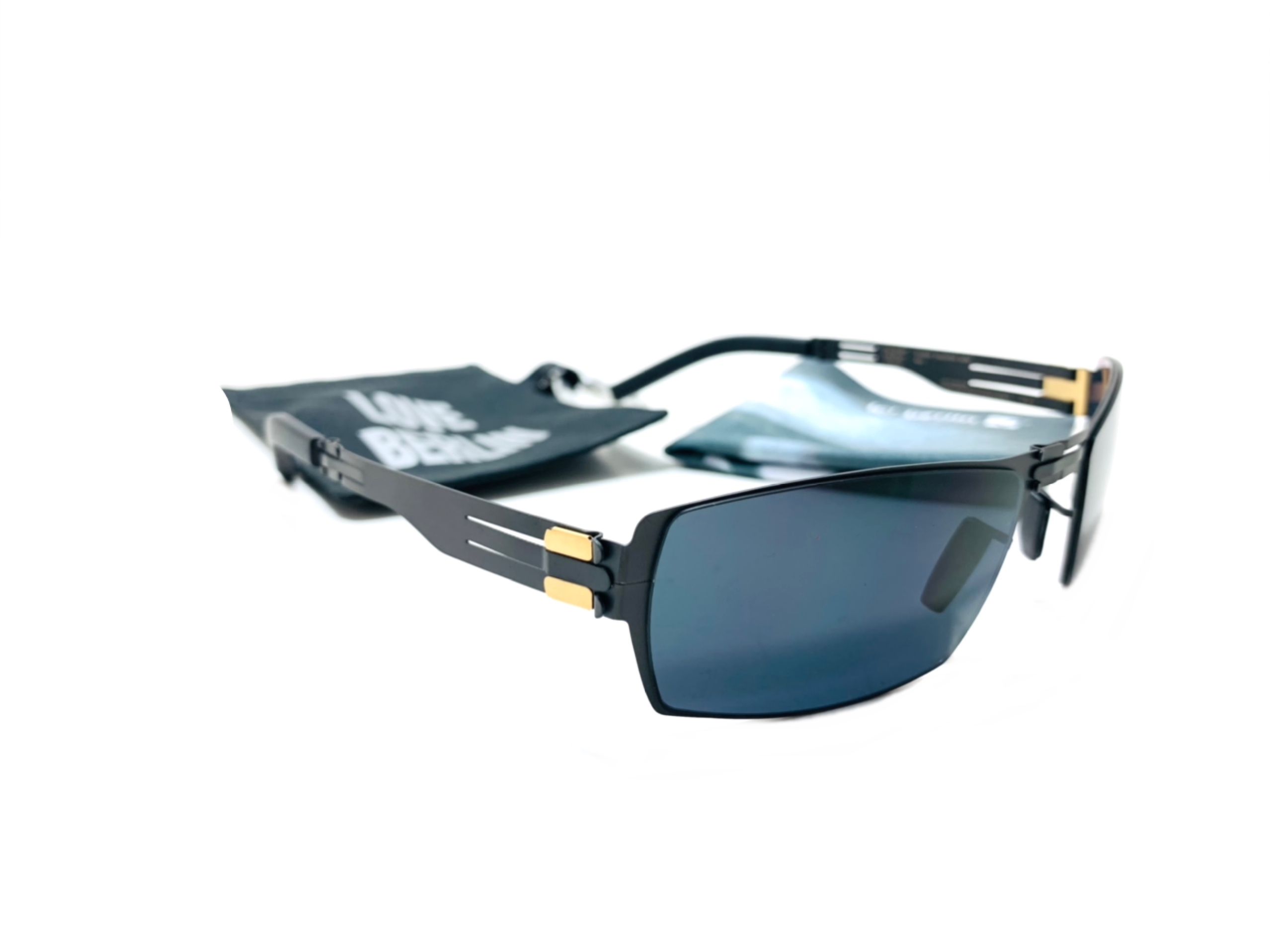 แว่นกันแดด ic berlin model neutron star black 57-19 แว่นกันแดดพับได้ <ดำ>