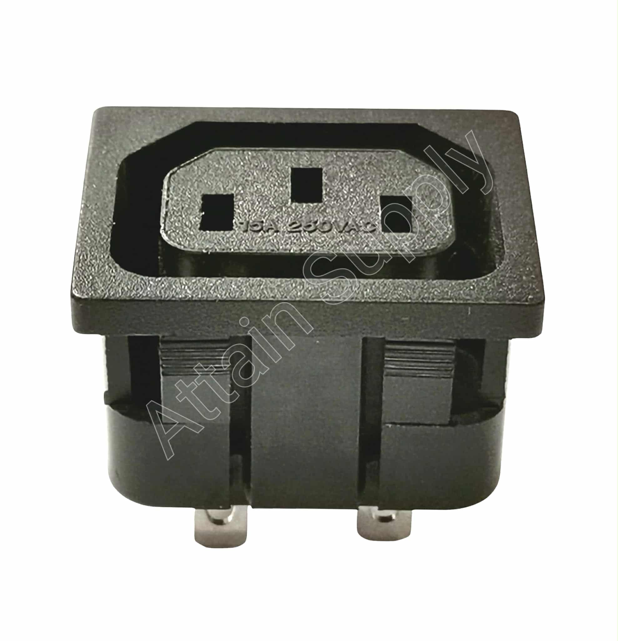 เต้ารับAC-3ขาเมีย ติดแท่น ขอบริมล็อค