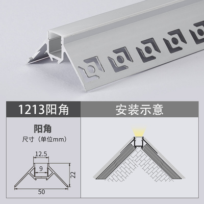 C1213F รางฝังฝ้า (สั่งล่วงหน้า 15-20 วัน) รางอลูมิเนียม ฝังฝ้า (Ceiling Aluminum Profile)