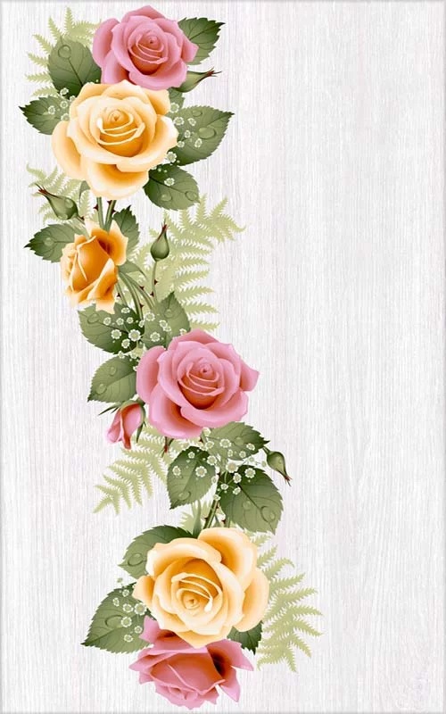 กระเบื้องไดนาสตี้ ลายริชเชอร์ โรส (หน้ามัน) ขนาด 25*40