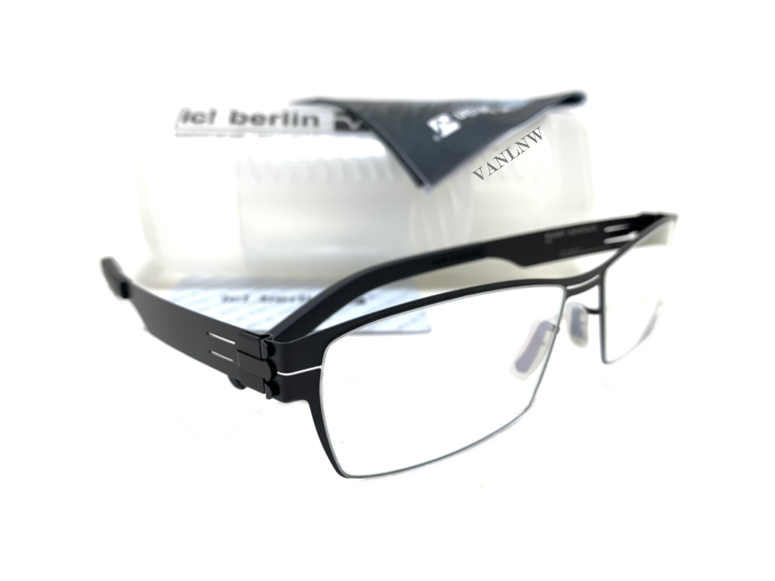 แว่นสายตา ic berlin model sanetsch black 57-17 <ดำ>