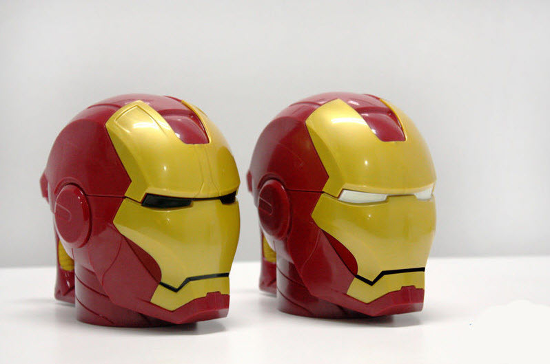 Iron Man 3D Helmet plastic cup (Black Eye)