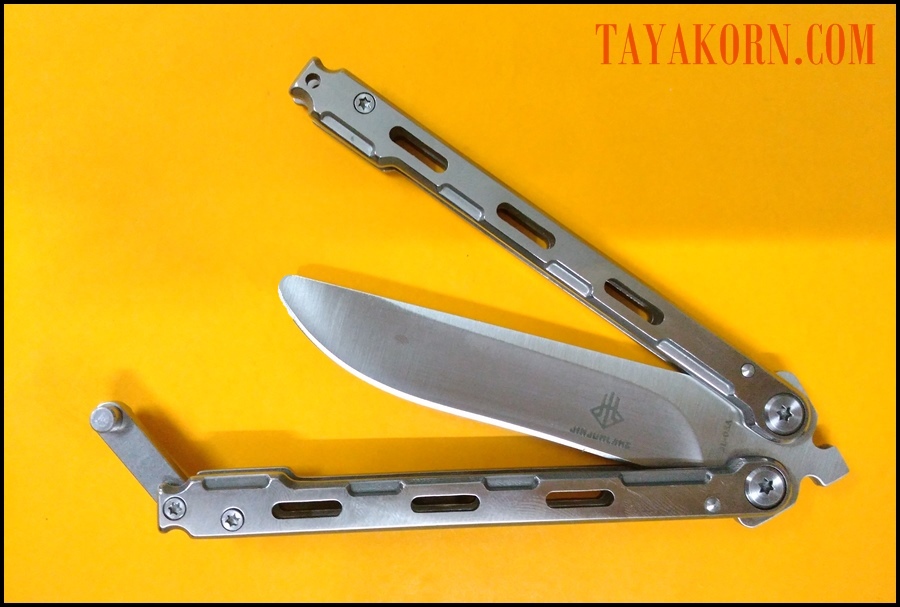 มีดซ้อมควง ไวท์มุรามะ White Murama Balisong Trainer Knife TKBS-WM778TR