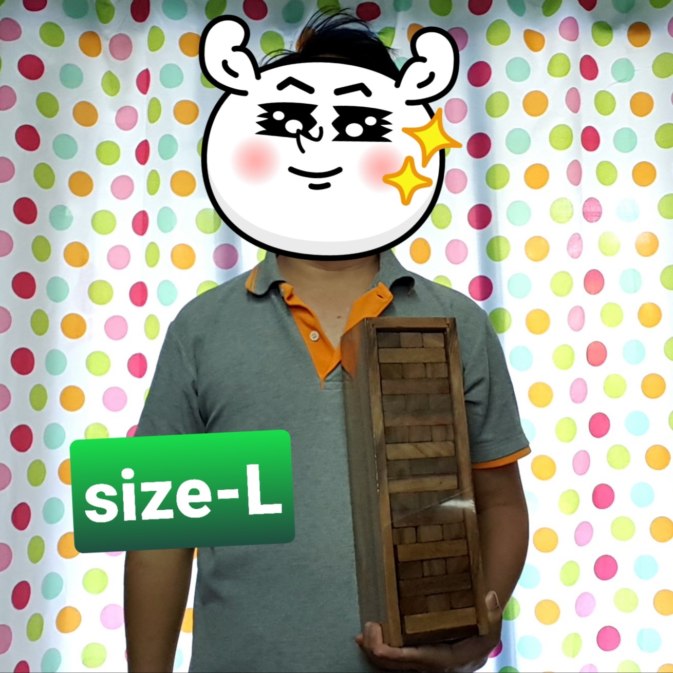 Stack Wooden Tower size L (เกมส์ตึกถล่ม size L)