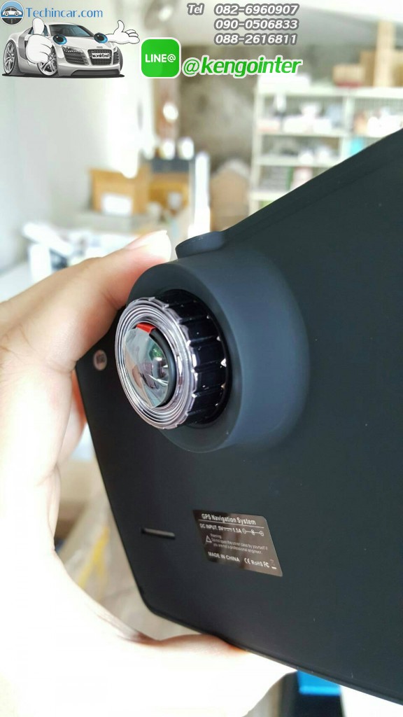 M515 MX18 แอนดรอยติดรถยนต์ GPSนำทาง 7.0" มีกล้องบันทึกด้านหน้า เลนส์ปรับระดับได้ 512 RAM + Bluetooth+wifi+AV-IN (สีดำ)