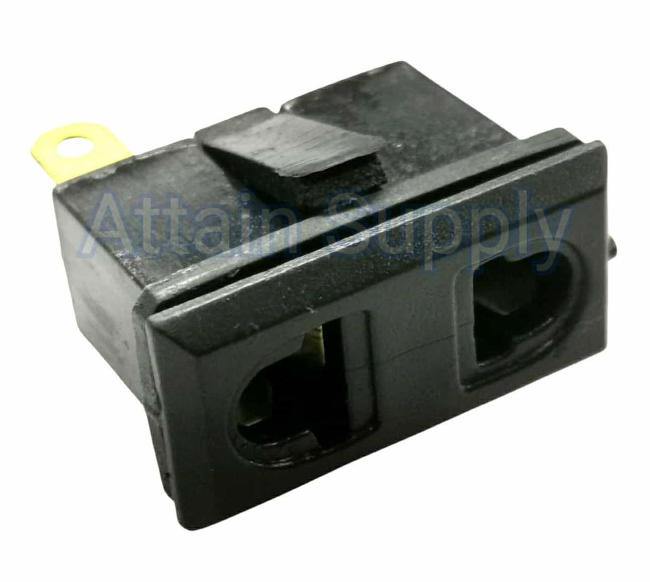 เต้ารับAC-2ขาแบน/กลม ขอบริมล็อค