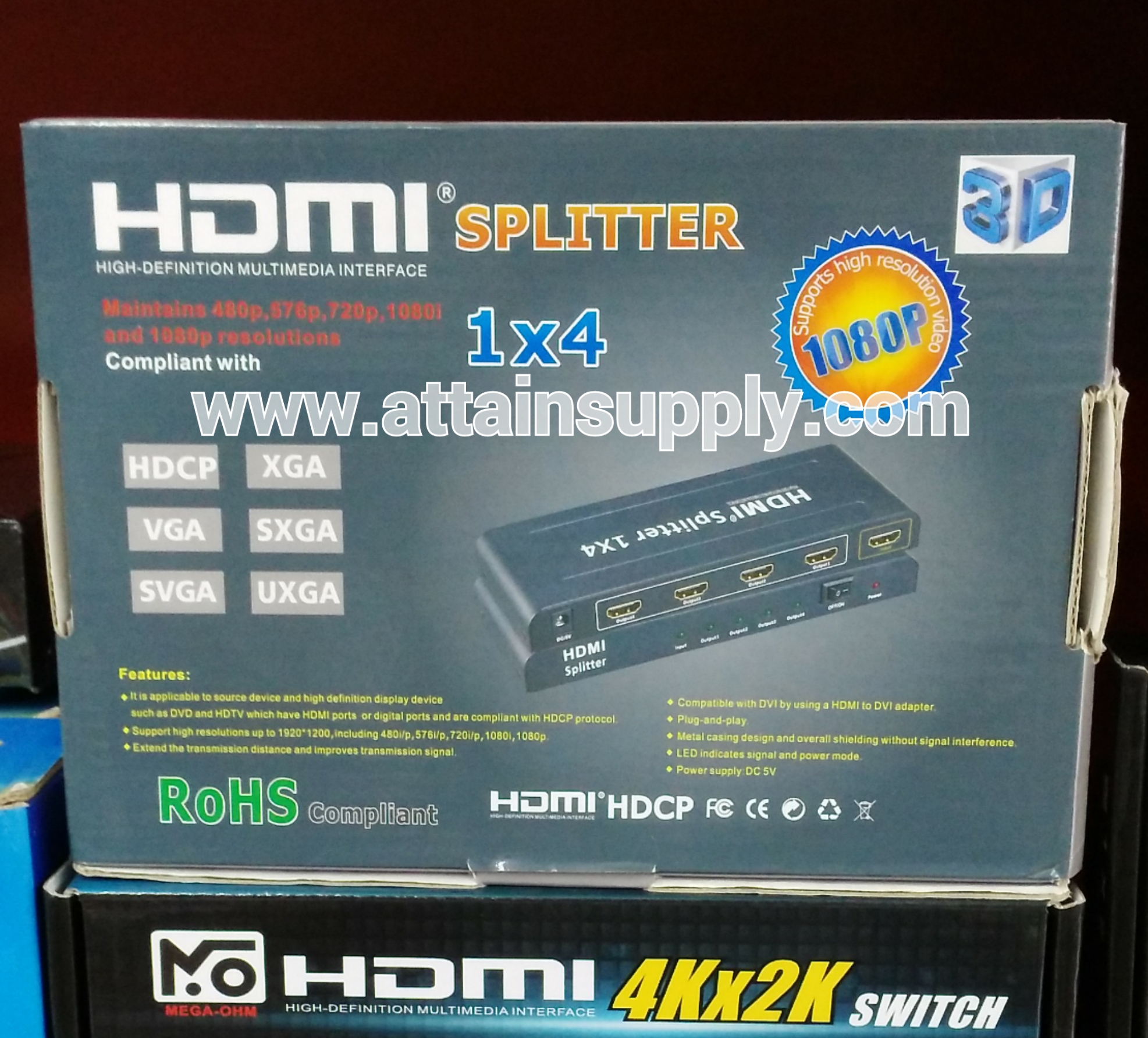 4 PORT HDMI SPLITTER