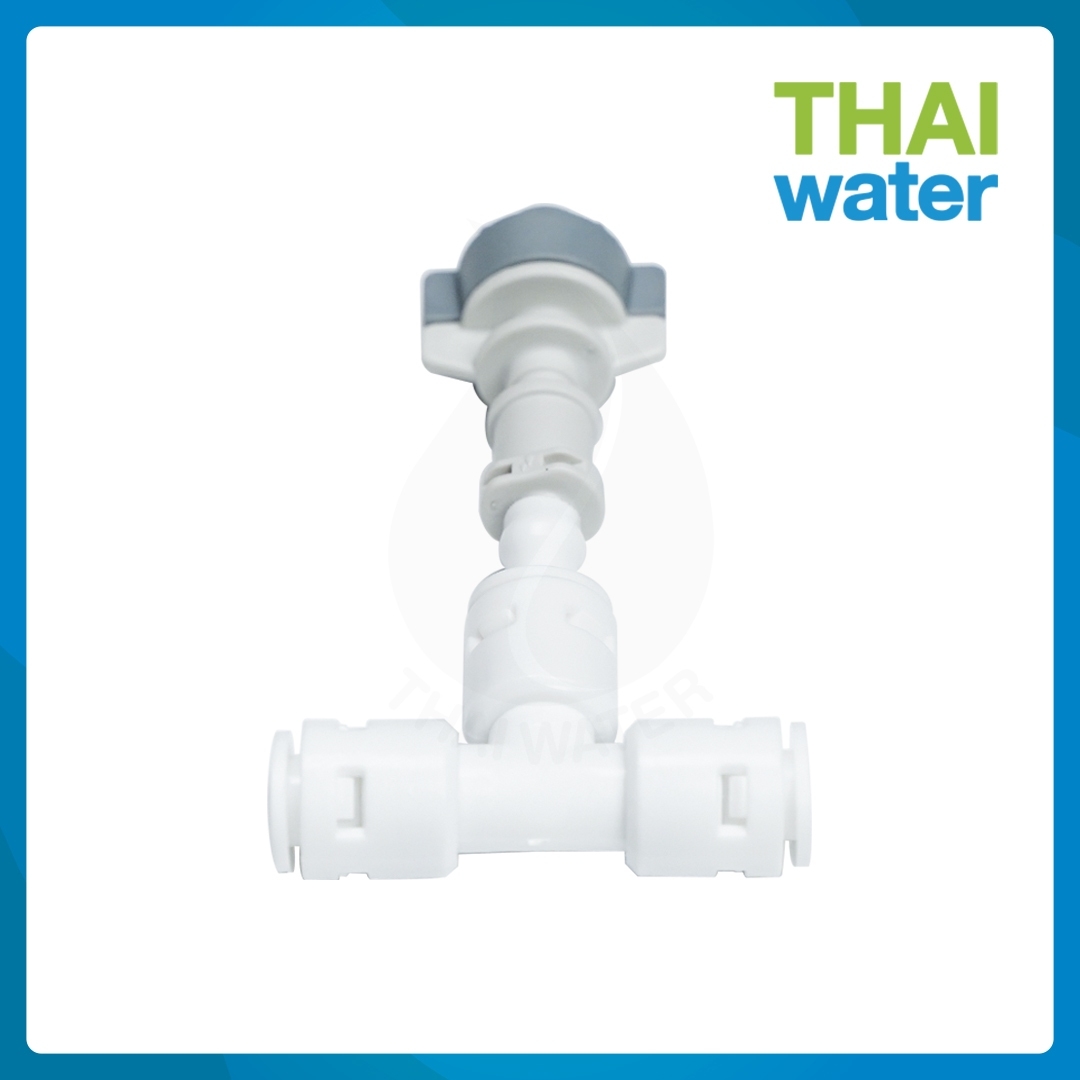 หัวพ่นหมอกเดี่ยวเนต้าฟิล์ม 0.6 มม.+ ข้อต่อ 3 ทาง ขนาด 6 มม.สีขาว DNT PE020202 SKU-611