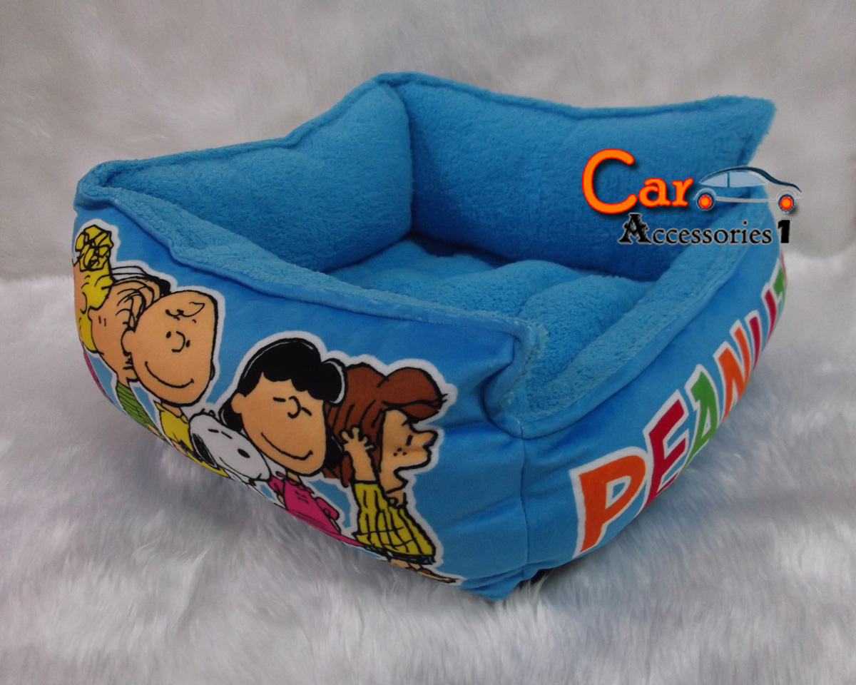 เบาะนอนสุนัขสนูปปี้ Peanut สีฟ้า ขนาด 40x40 ซ.ม. ลิขสิทธิ์แท้ New arrival!